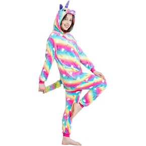 NewFuzzy Adult Onesie Unicorn Pajamas for Women Adult Christmas Halloween Cosplay Costume Sleepwear in Saudi Arabia