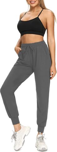 FULLSOFT 3 Pack Sweatpants for Women-Womens Joggers with Pockets Athletic Leggings for Workout Yoga Running in Kuwait