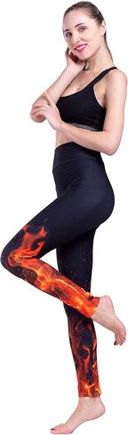 سراويل ضيقة للسيدات من Yiwbeij بخصر عالٍ - سراويل ضيقة قابلة للتمدد للغاية للرياضة النسائية in Kuwait