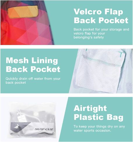 شورت سباحة نسائي من SURF CUZ - شورت سباحة نسائي من القماش سريع الجفاف للشاطئ أو السباحة in Kuwait