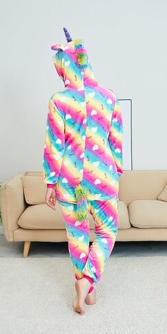 NewFuzzy Adult Onesie Unicorn Pajamas for Women Adult Christmas Halloween Cosplay Costume Sleepwear in Kuwait