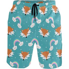 visesunny Fashion Cool Style Men's Beach Shorts Swim Trunks Quick Dry Casual Polyester Swim Shorts with Pockets S-XXL in Kuwait