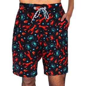KYKU Swimming Trunks Men Swim Shorts Swimwear Beachwear Board Shorts with Pocket