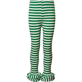 Ipuang Girl's Cotton Ruffle Stripe Leggings in Saudi Arabia
