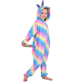 NewPlush Unisex Children Unicorn Pyjamas Halloween Kids Onesie Costume