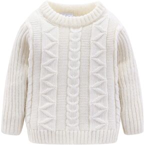 LittleSpring Little Boys Girls Pullover Sweaters Knitted Long Sleeve Warm Tops