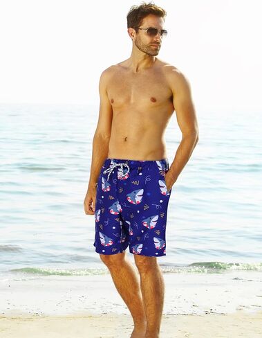 KYKU Swimming Trunks Men Swim Shorts Swimwear Beachwear Board Shorts with Pocket in Kuwait