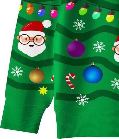 سترة عيد الميلاد القبيحة مضحكة ثلاثية الأبعاد مطبوعة من الصوف برسومات عيد الميلاد للقطط والكلاب مع الملحقات in Kuwait