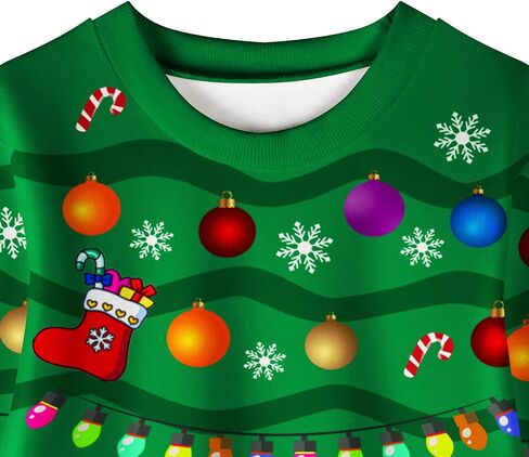 سترة عيد الميلاد القبيحة مضحكة ثلاثية الأبعاد مطبوعة من الصوف برسومات عيد الميلاد للقطط والكلاب مع الملحقات in Kuwait