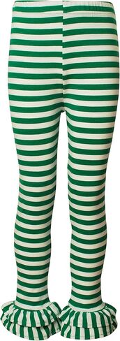 Ipuang Girl's Cotton Ruffle Stripe Leggings in Kuwait