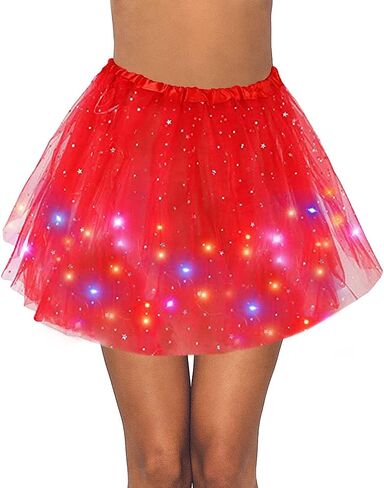 تنورة توتو LED للسيدات من Victray تنورة توتو رقص الباليه وتنورات مضيئة للحفلات التنكرية in Kuwait