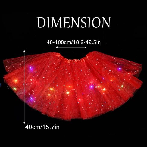 تنورة توتو LED للسيدات من Victray تنورة توتو رقص الباليه وتنورات مضيئة للحفلات التنكرية in Kuwait