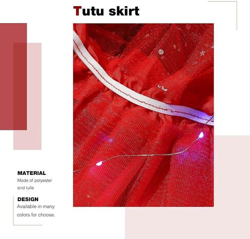 تنورة توتو LED للسيدات من Victray تنورة توتو رقص الباليه وتنورات مضيئة للحفلات التنكرية in Kuwait