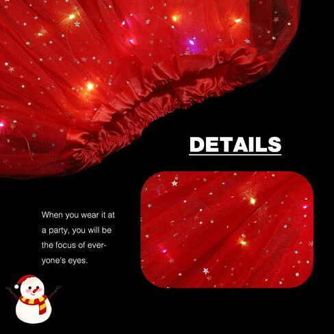 تنورة توتو LED للسيدات من Victray تنورة توتو رقص الباليه وتنورات مضيئة للحفلات التنكرية in Kuwait