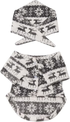 PopReal Christmas Pajamas for Family Onesies Plus Size and Dog, Matching PJs Hoodie Sleeper Snowflake Plush Cozy Warm in Kuwait