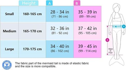 FOLOEO Mermaid Tails for Swimming, Mermaid Swimsuit Costume Set Bathing Suits for Adult & Teen（No Monofin & Support Plate in Saudi Arabia