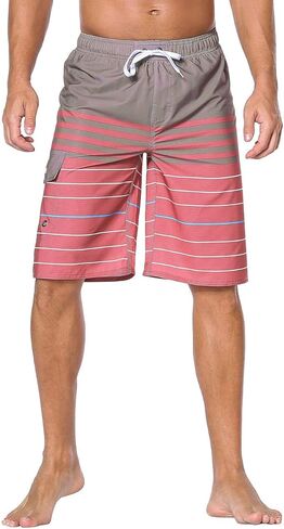 unitop Men's Swim Trunks Classic Lightweight Board Shorts with Lining in Kuwait