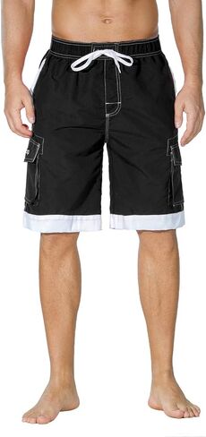 unitop Men's Swim Trunks Classic Lightweight Board Shorts with Lining in Kuwait
