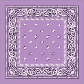L&M® 12Pcs Bandanas 100% Cotton Paisley Print Head Wrap Scarf Wristband