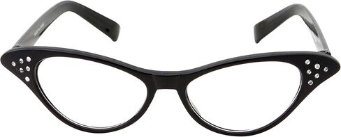 50s Womens Costume Cat Eye Glasses Adult Size with Rhinestone in Saudi Arabia