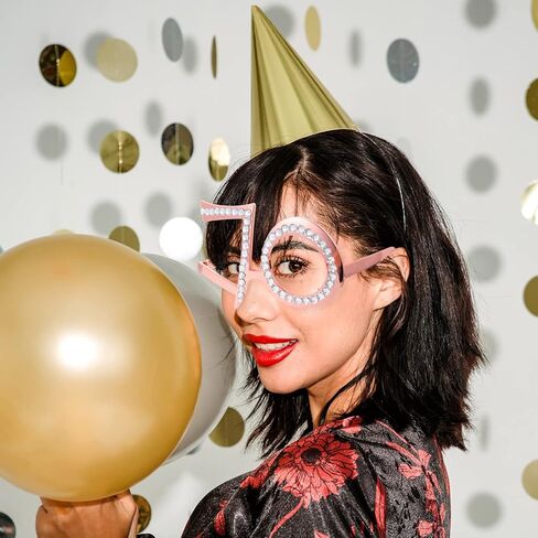 GALPADA Birthday Glasses 90th Birthday Decorations Eyeglasses Novelty Funny Eyewear Funny Costume Sunglasses in Kuwait