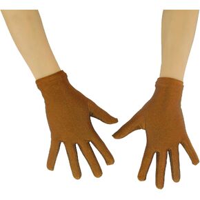 Ensnovo Adult 10" Wrist Length Spandex Full Finger Stretchy Short Glove