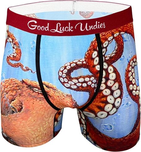 ملابس داخلية قصيرة للرجال من Good Luck Undies على شكل سمكة وحيوانات المحيط in Kuwait