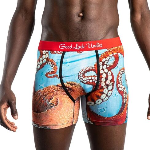 ملابس داخلية قصيرة للرجال من Good Luck Undies على شكل سمكة وحيوانات المحيط in Kuwait