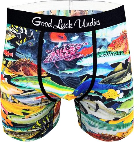 ملابس داخلية قصيرة للرجال من Good Luck Undies على شكل سمكة وحيوانات المحيط in Kuwait