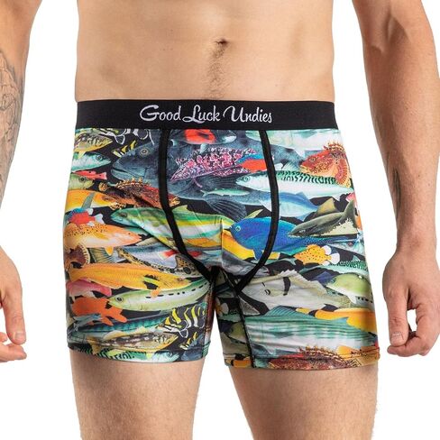 ملابس داخلية قصيرة للرجال من Good Luck Undies على شكل سمكة وحيوانات المحيط in Kuwait