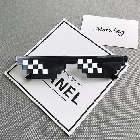 SUNOVELTIES 10 Pack Thug Life Party Sunglasses 8 Bit Pixelated Multicolor Mosaic Gamer MLG Photo Props Glasses for Adults Teens in Kuwait