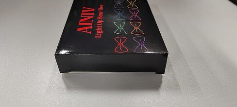 Ainiv Light Up Neckties Bowties Suspenders LED Party Supplies Glow in the Dark Adjustable for Women and Men Parties in Kuwait