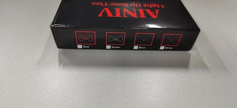 Ainiv Light Up Neckties Bowties Suspenders LED Party Supplies Glow in the Dark Adjustable for Women and Men Parties in Kuwait