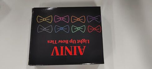 Ainiv Light Up Neckties Bowties Suspenders LED Party Supplies Glow in the Dark Adjustable for Women and Men Parties in Kuwait