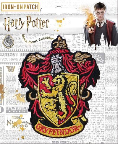 رقعة حديدية مطرزة بالألوان الكاملة من Ata-Boy Harry Potter Gryffindor Crest مقاس 3 بوصات in Kuwait