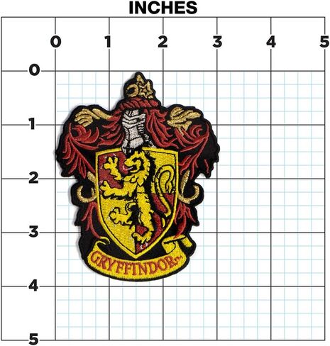 رقعة حديدية مطرزة بالألوان الكاملة من Ata-Boy Harry Potter Gryffindor Crest مقاس 3 بوصات in Kuwait