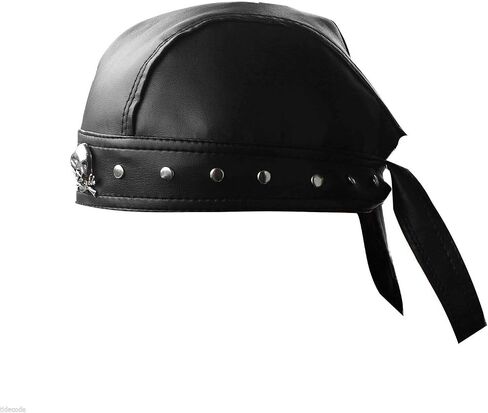 punkman2000 Leather Bandana Biker Doo Do Rag Headwrap in Saudi Arabia