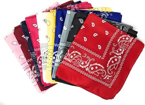Funiverse Bulk Wholesale Party 50 Pack Neck Bandanas in Kuwait