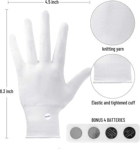UWEIDOIT Led Gloves for Children, Colorful Flashing Light up Gloves for Halloween Chrismas Carnival Party in Kuwait