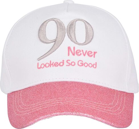 90th Birthday Gifts for Men, 90th Birthday Hat and Sash Men, 90 Never Looked So Good Baseball Cap and Sash, 90th Birthday Party Supplies, 90th Birthday Party Decorations, 90th Birthday Accessories in Saudi Arabia