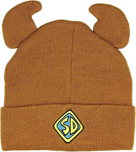 Bioworld Scooby Doo Costume Hat Beanie Embroidered Scooby Original Cartoon Network Face,Brown,One Size in Saudi Arabia