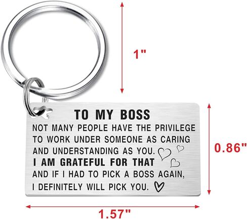 TGCNQ Boss Gifts, Boss Keychain, Boss Day Appreciation Gifts in Saudi Arabia