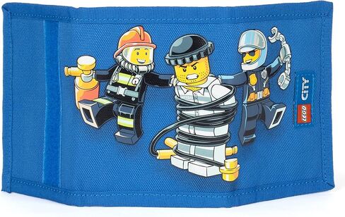 محفظة ثلاثية الطي من ليغو سيتي، محفظة للأطفال للجنسين للأولاد والبنات، مع جيب للعملات المعدنية بسحاب، ونافذة شفافة لبطاقة الهوية، وجيوب للبطاقات والنقود وإغلاق فيلكرو آمن، الشرطة والإطفاء... in Kuwait