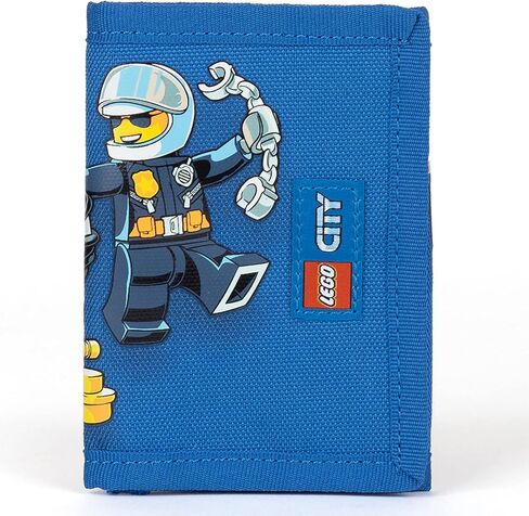محفظة ثلاثية الطي من ليغو سيتي، محفظة للأطفال للجنسين للأولاد والبنات، مع جيب للعملات المعدنية بسحاب، ونافذة شفافة لبطاقة الهوية، وجيوب للبطاقات والنقود وإغلاق فيلكرو آمن، الشرطة والإطفاء... in Kuwait