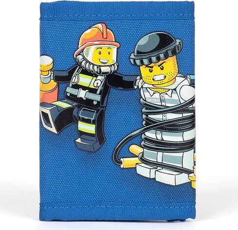 محفظة ثلاثية الطي من ليغو سيتي، محفظة للأطفال للجنسين للأولاد والبنات، مع جيب للعملات المعدنية بسحاب، ونافذة شفافة لبطاقة الهوية، وجيوب للبطاقات والنقود وإغلاق فيلكرو آمن، الشرطة والإطفاء... in Kuwait