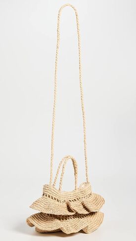 Hat Attack Women's Raffia Flounce Bag in Saudi Arabia