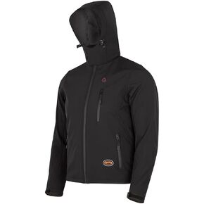 Pioneer Men's Heated Softshell Jacket - Water Resistant with Detachable Hood - Power Bank Not Included (Multiple Colors) in Saudi Arabia