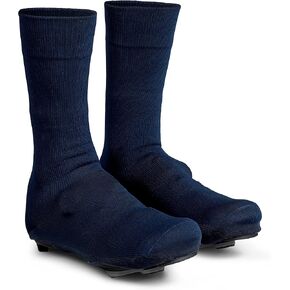 GripGrab Flandrien Waterproof Knitted Road Cycling Shoe Covers High Cut Windproof Insulating Zipperless Aero Overshoes