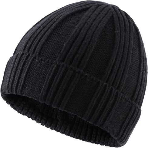 Connectyle Kids Ribbed Beanie Hat Boys Soft Stretch Knit Warm Winter Skull Cap in Saudi Arabia