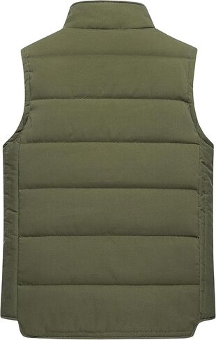 Chrisuno Men's Puffer Vest Casual Stand Collar Quilted Waistcoat Outdoor Padded Ski Vest in Saudi Arabia